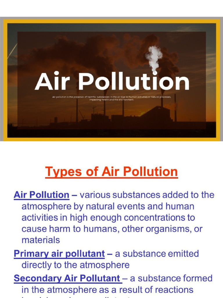 Air Pollution | PDF