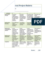 Open Ended Problems Rubric