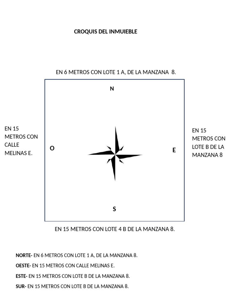 Croquis Del Inmuieble | PDF