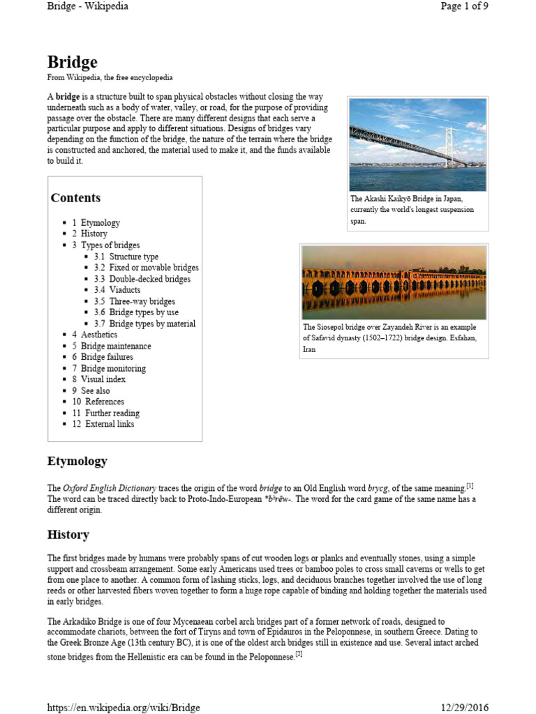 Bridge 2016 | PDF | Bridge | Beam (Structure)