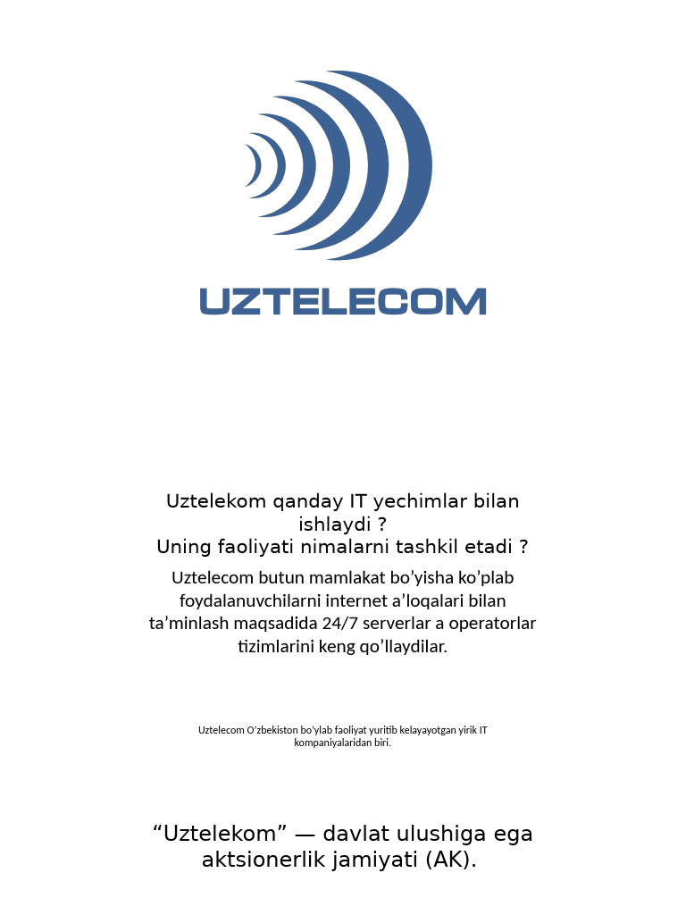 Uz Telecom | PDF