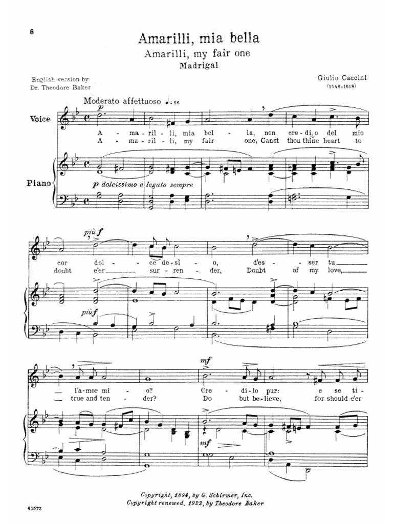 Livre De Chant : 24 Italian Songs & Arias Complete | Recueil Classique Pour Voix Et Piano - 5
