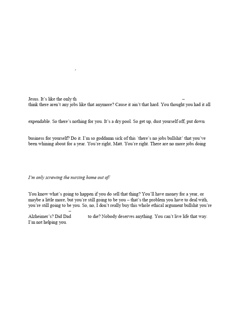From Mammoth M Dramatic Monologue Adult Language | PDF