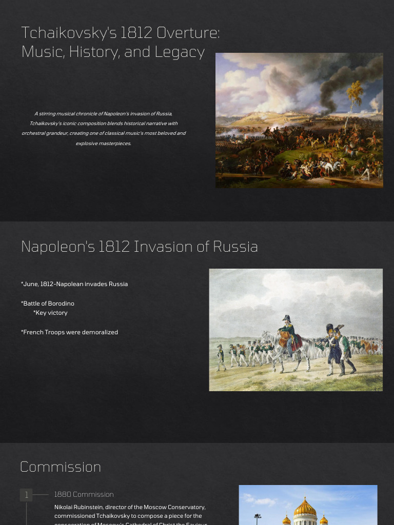 History of Tchaikovsky's 1812 Overture | PDF