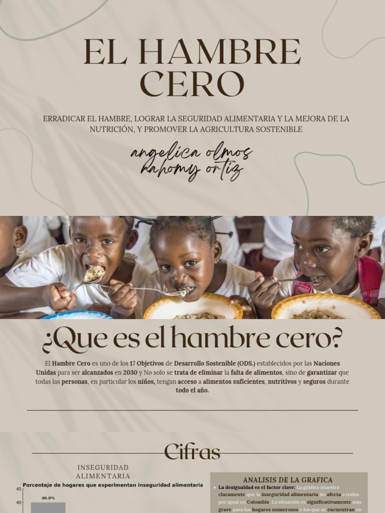 Erradicar el Hambre en Colombia: ODS 2 | PDF | Seguridad alimentaria ...