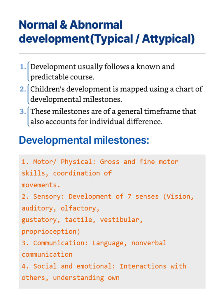 Understanding Child Development Milestones | PDF