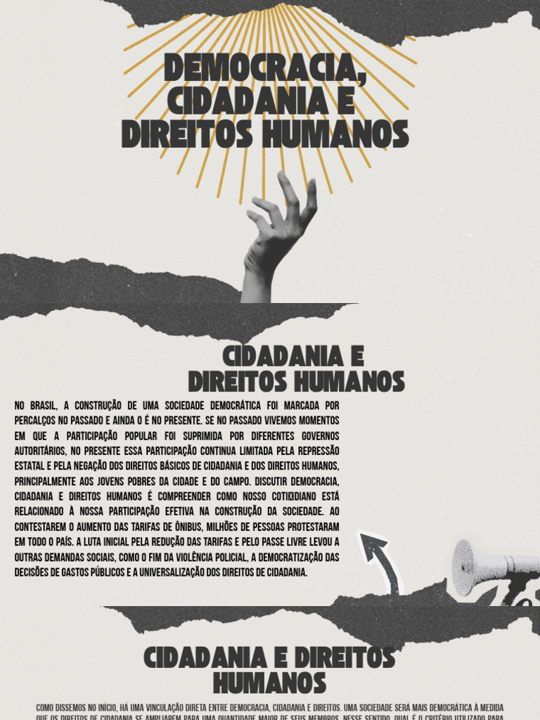 Democracia e Direitos Humanos no Brasil | PDF | Cidadania | Democracia