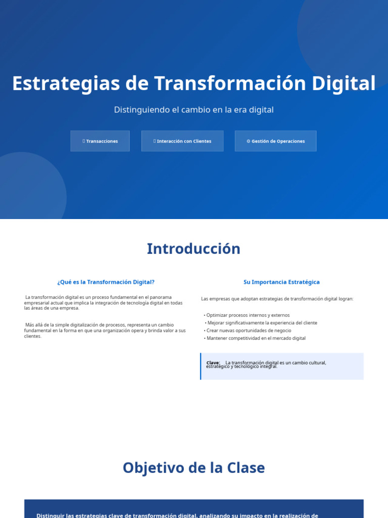 Estrategias Clave de Transformación Digital | PDF | Internet de las ...