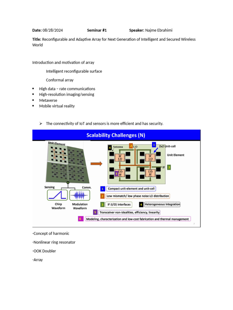 Intelligent Wireless Array Seminar | PDF