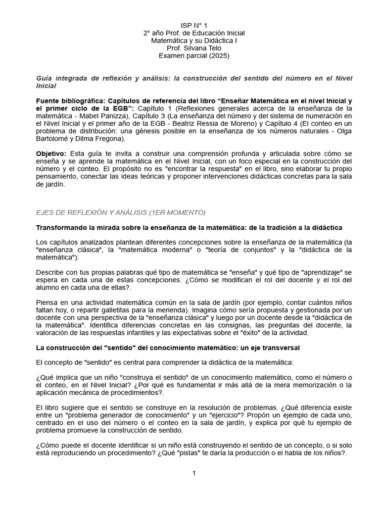 Didáctica de la Matemática en Nivel Inicial | PDF | Educación de la ...
