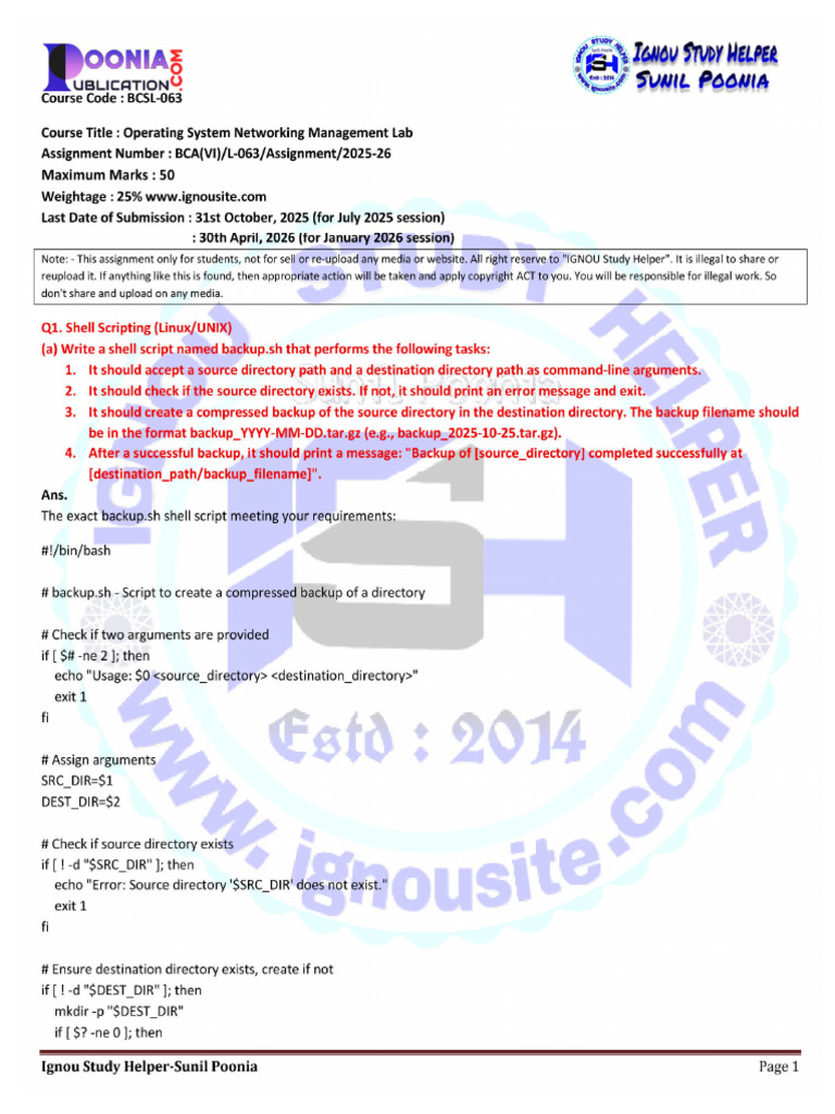 BCSL 063 2025 26 | PDF