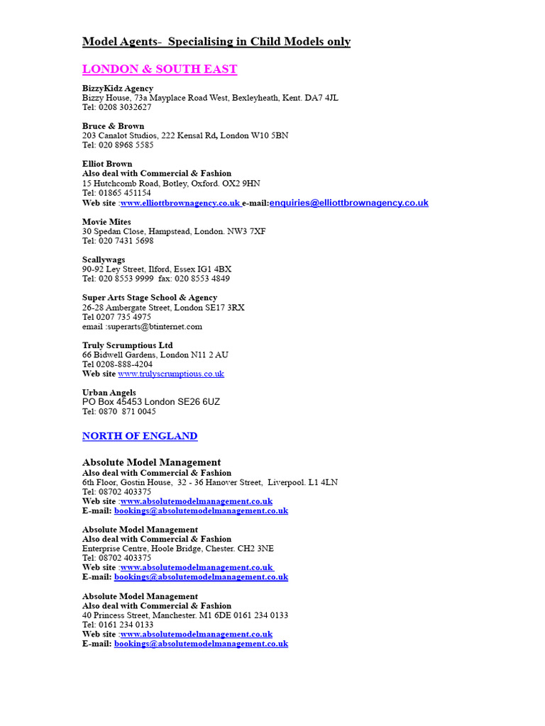 Agency List 2 | PDF