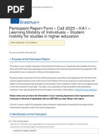 Erasmus+ Participant Report 2024 | PDF | Learning | Skill