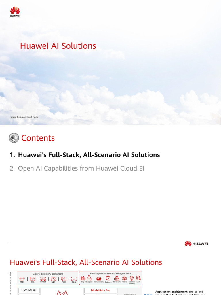 Huawei AI Solutions Overview | PDF | Artificial Intelligence ...