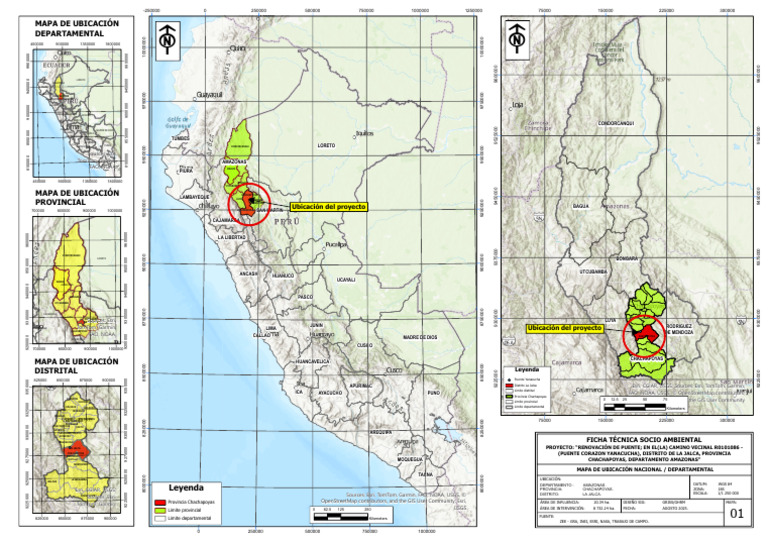 Mapa de Ubicación del Proyecto en Chachapoyas | PDF