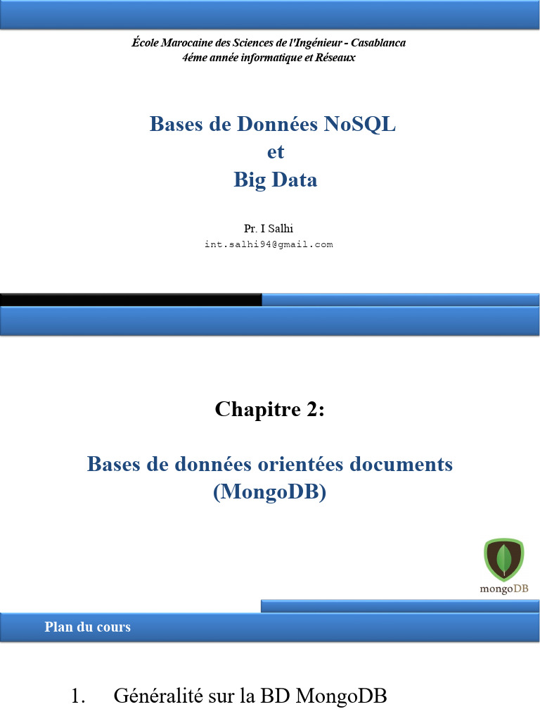 Introduction à MongoDB et son Installation | PDF | MongoDB | Informatique