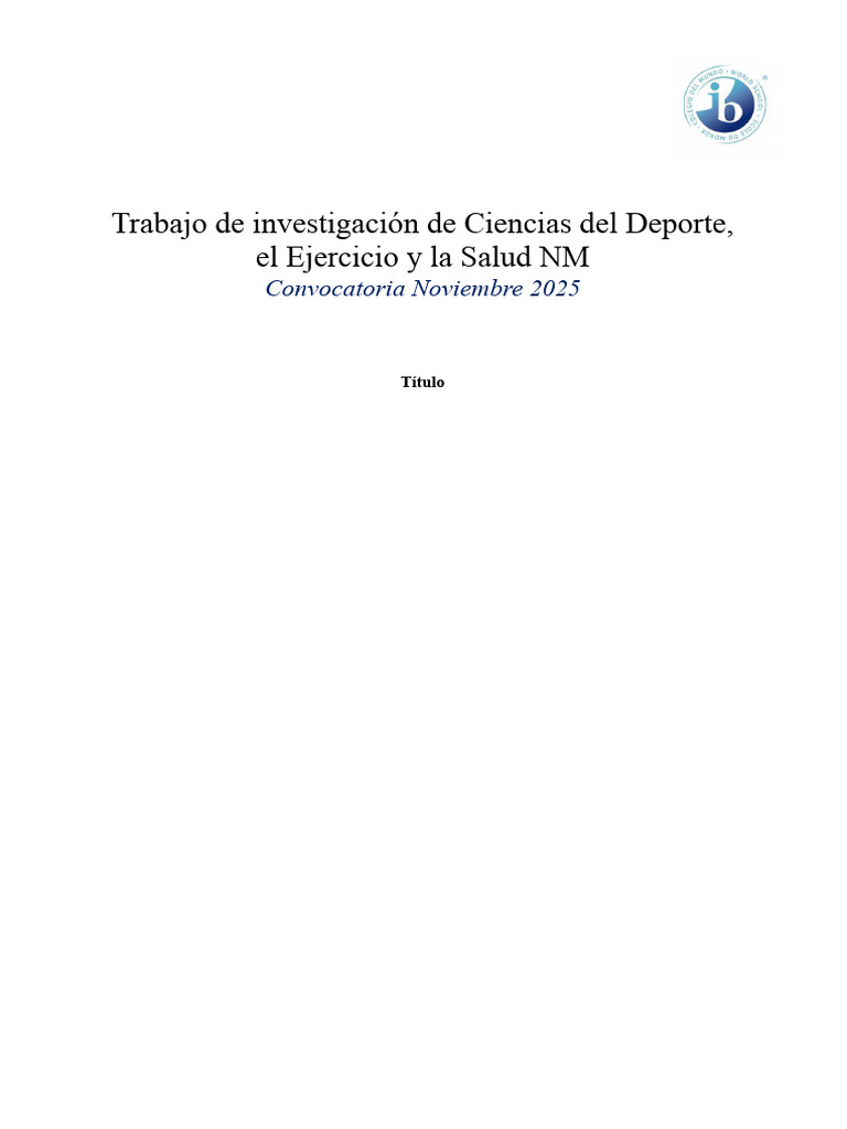 CDES - Formato Trabajo de Investigación - 2025 | PDF | Hipótesis ...