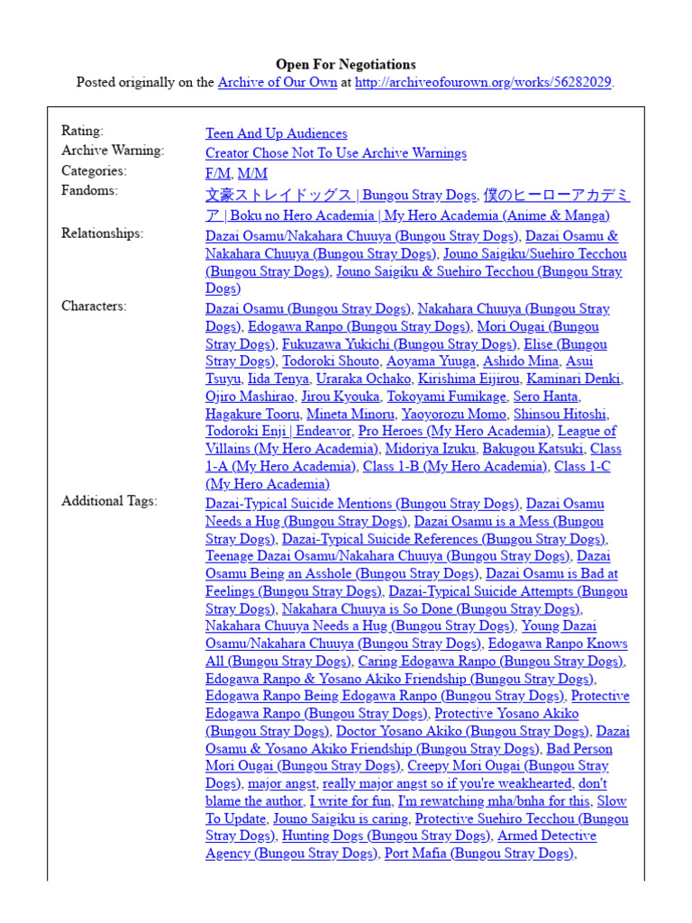 Open For Negotiations | PDF