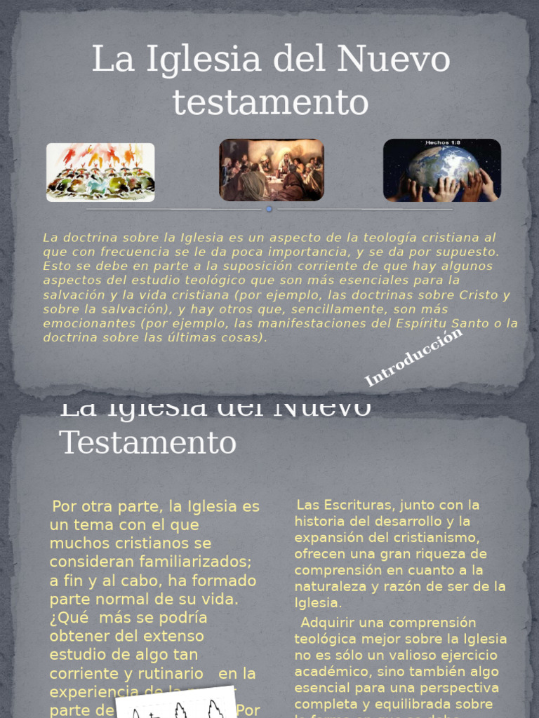 Doctrina de la Iglesia en el Nuevo Testamento | PDF | Iglesia cristiana ...