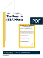 Resume Handout (BBA)