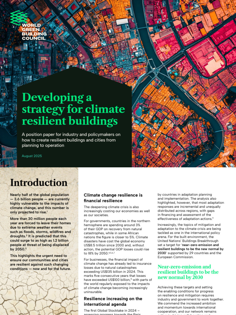 Climate Resilient Building Strategies | PDF | Climate Resilience ...