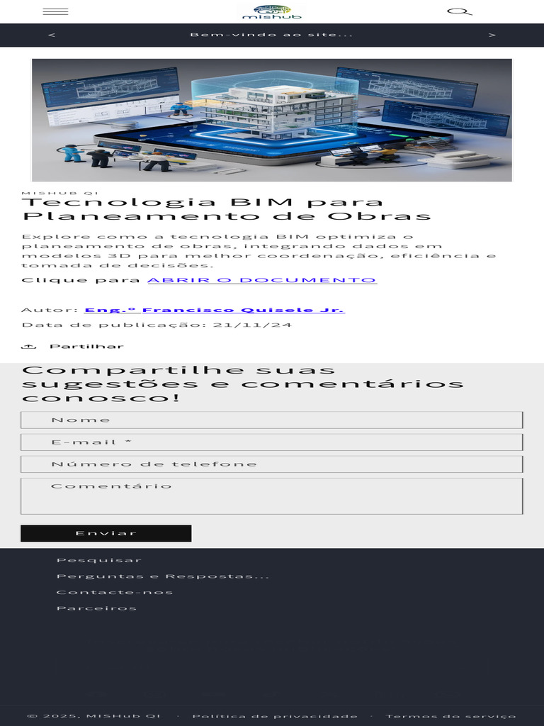 Tecnologia BIM no Planeamento de Obras | PDF