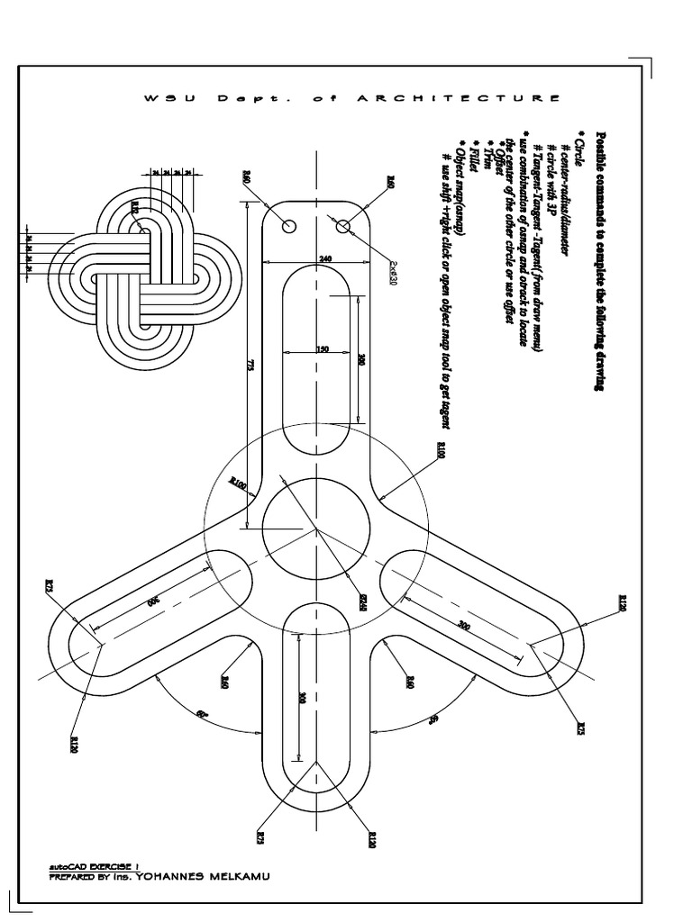 Cad Practice-Practice One | PDF