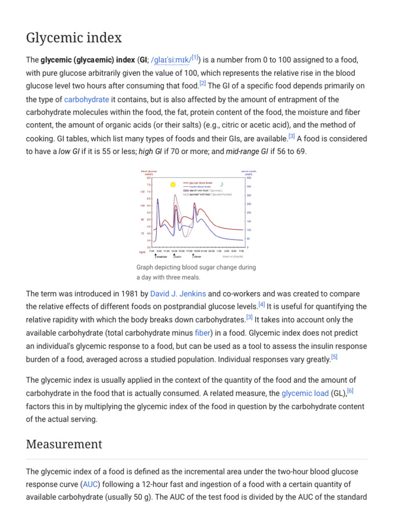Understanding Glycemic Index Explained | PDF | Glycemic Index | Nutrition