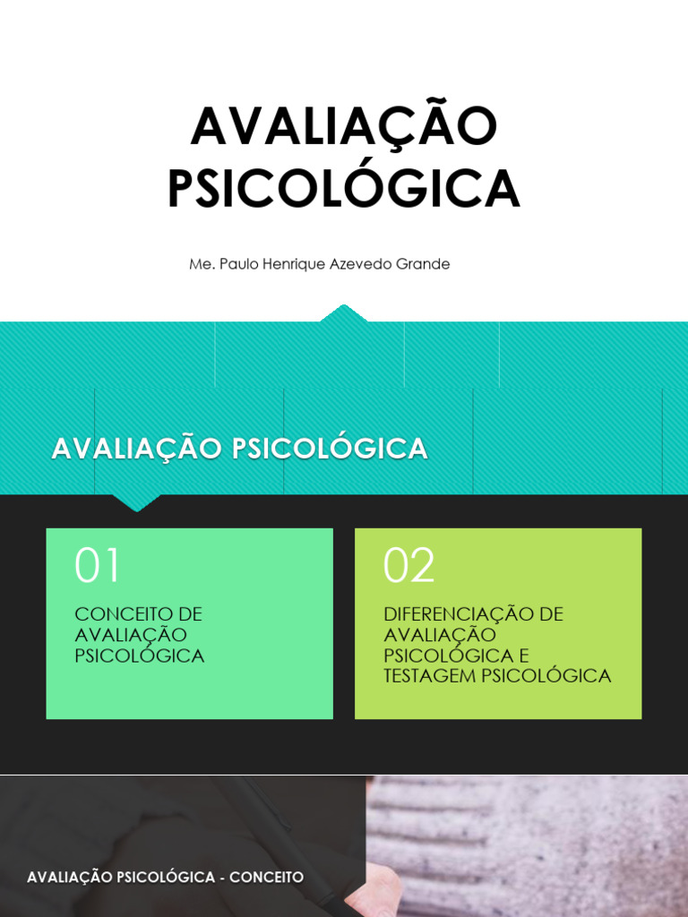 Conceito e Práticas de Avaliação Psicológica | PDF | Psicologia ...