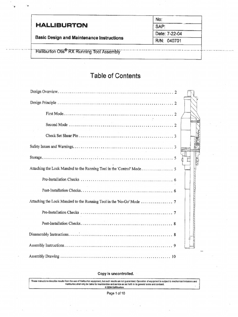 RX Running Tool | PDF