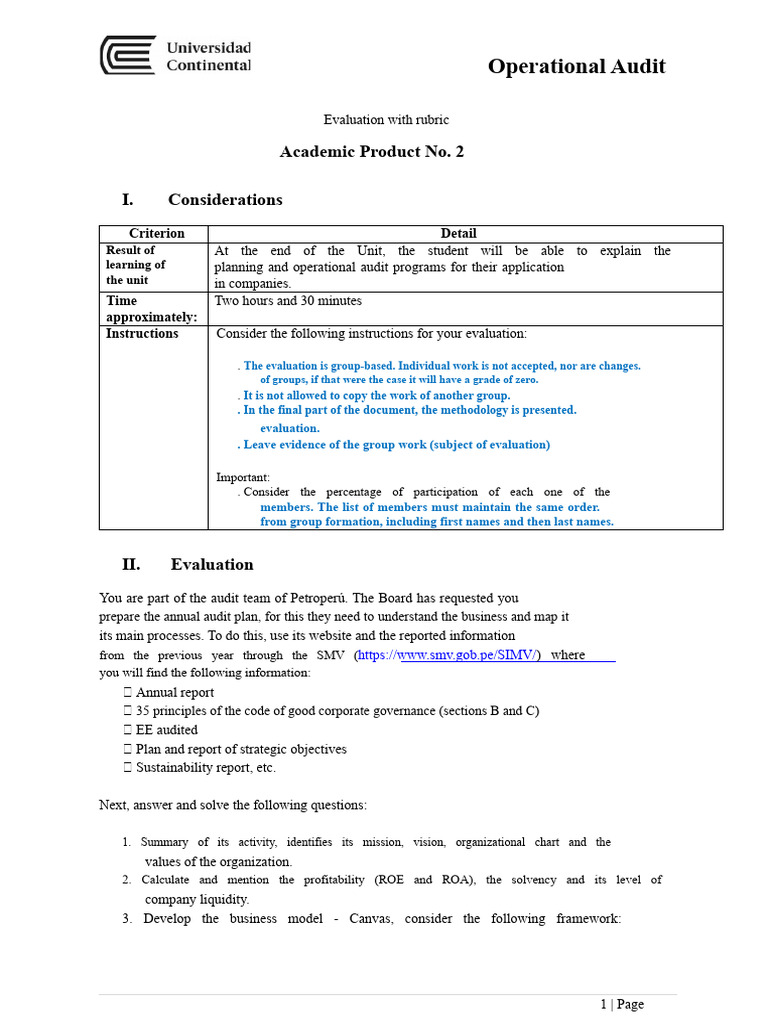 Operational Audit Evaluation Guide | PDF | Audit | Evaluation