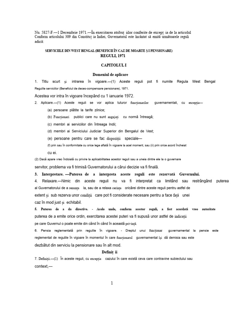 Regulile DCRB | PDF