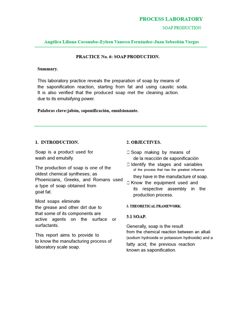 SOAP REPORT | PDF | Sodium Hydroxide | Soap
