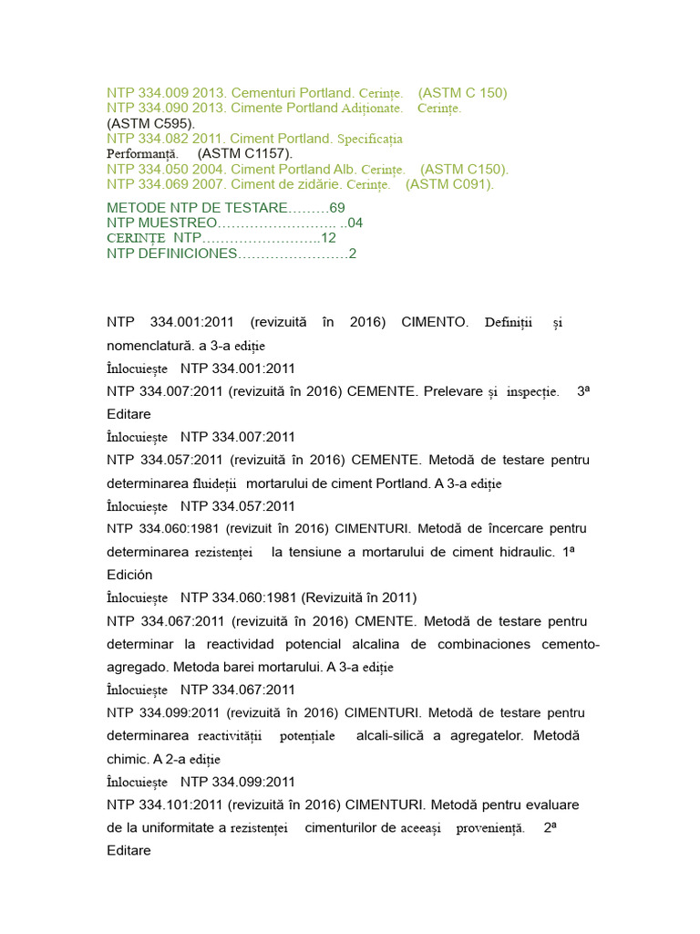 NTP Cemente | PDF