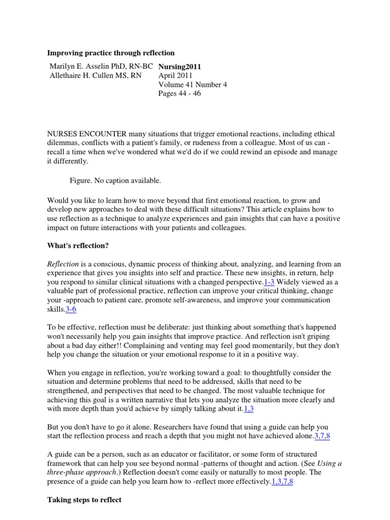 Reflection paper template word image