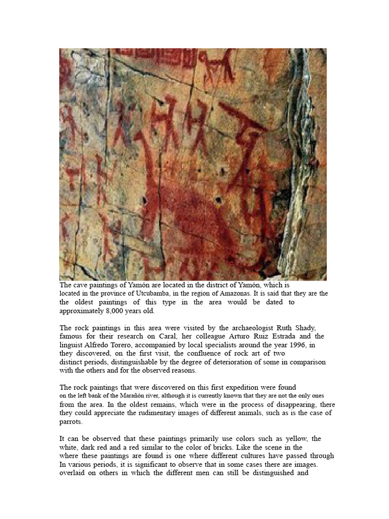 Ancient Yamón Cave Paintings Overview | PDF | The Arts