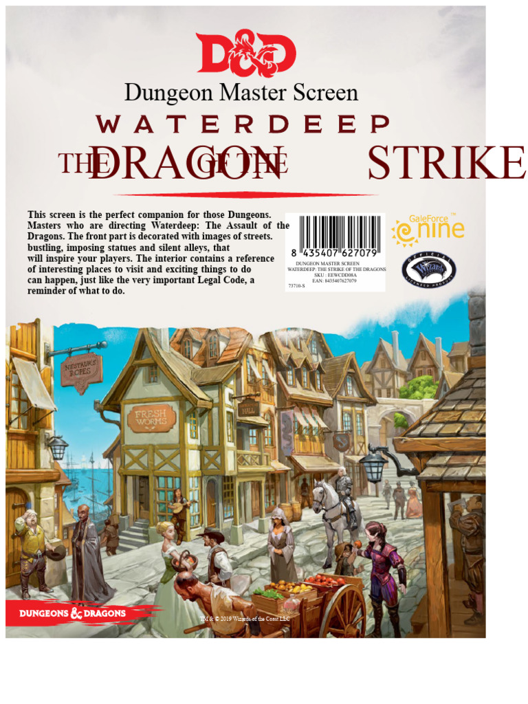 Waterdeep Dungeon Master Screen Guide | PDF