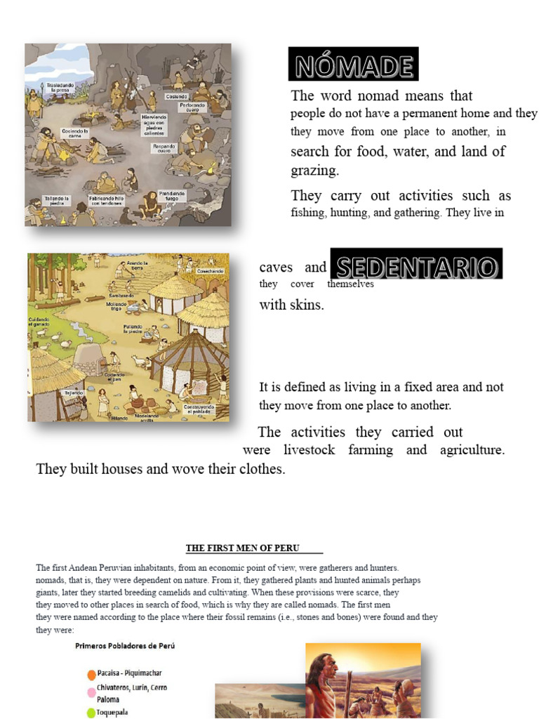 Nomadic and Sedentary Peruvian | PDF
