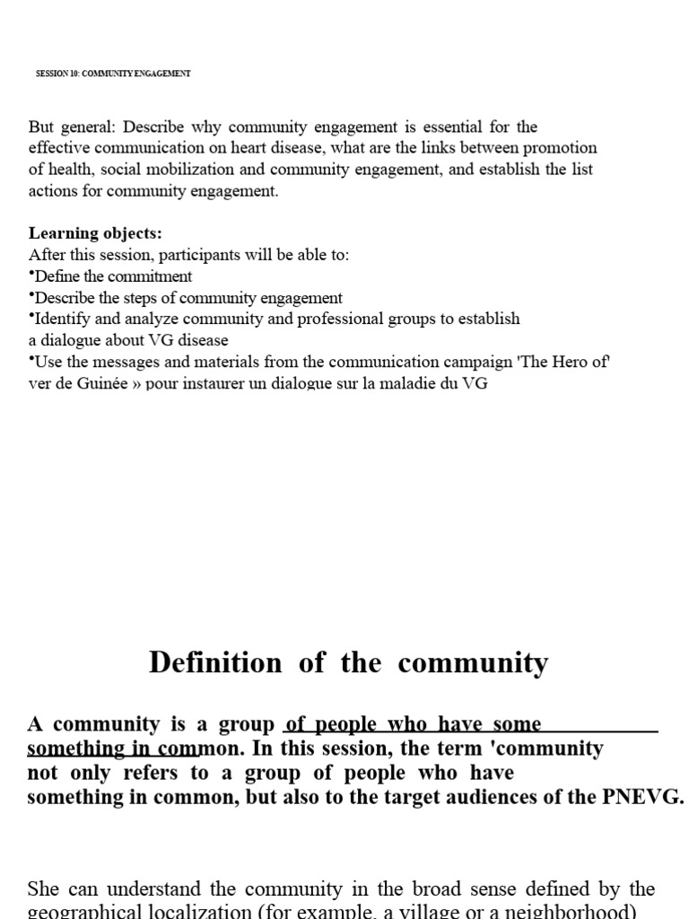 Community Engagement for Heart Disease | PDF | Community | Communication