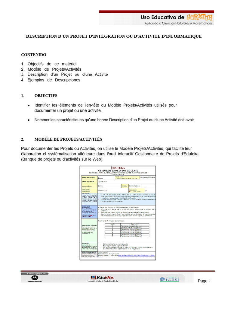 Modèle de Projet d'Intégration Informatique | PDF | Mathématiques