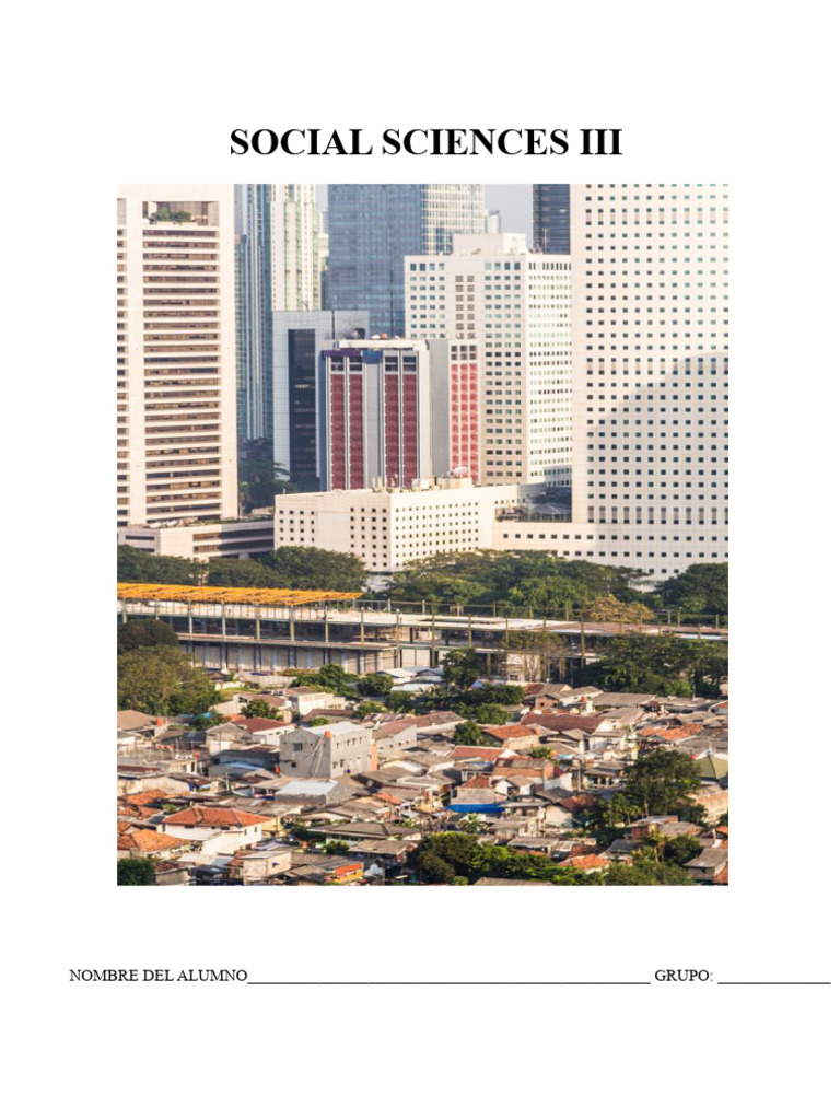 SOCIAL SCIENCES NOTEBOOK III | PDF | Employment | Social Mobility