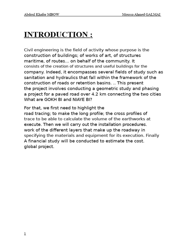 Final Road Mini Project | PDF | Cartesian Coordinate System | Road
