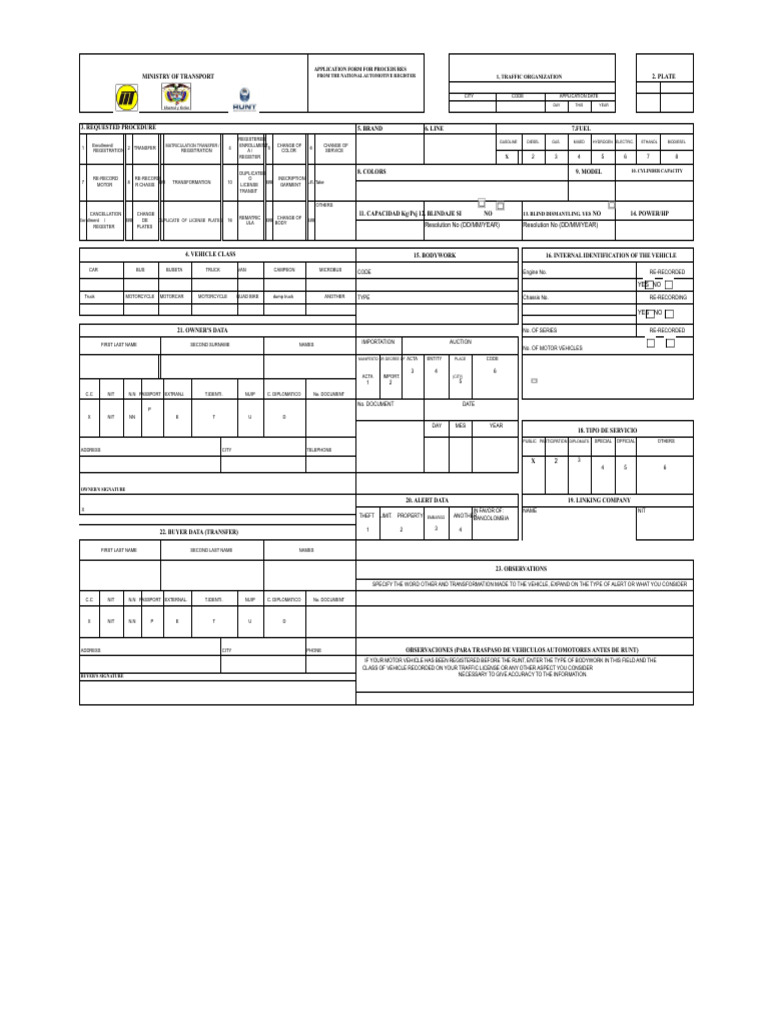 Vehicle Registration Application 2025 | PDF | Vehicles | Engines