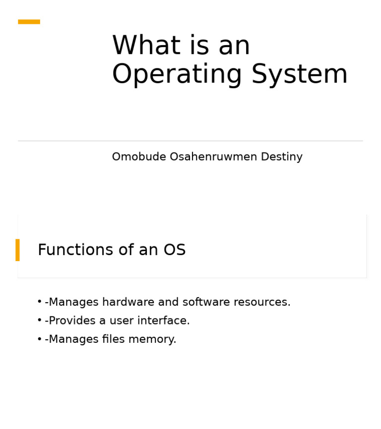 OS Presentation | PDF