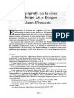 El Epígrafe en La Obra de Jorge Luis Borges