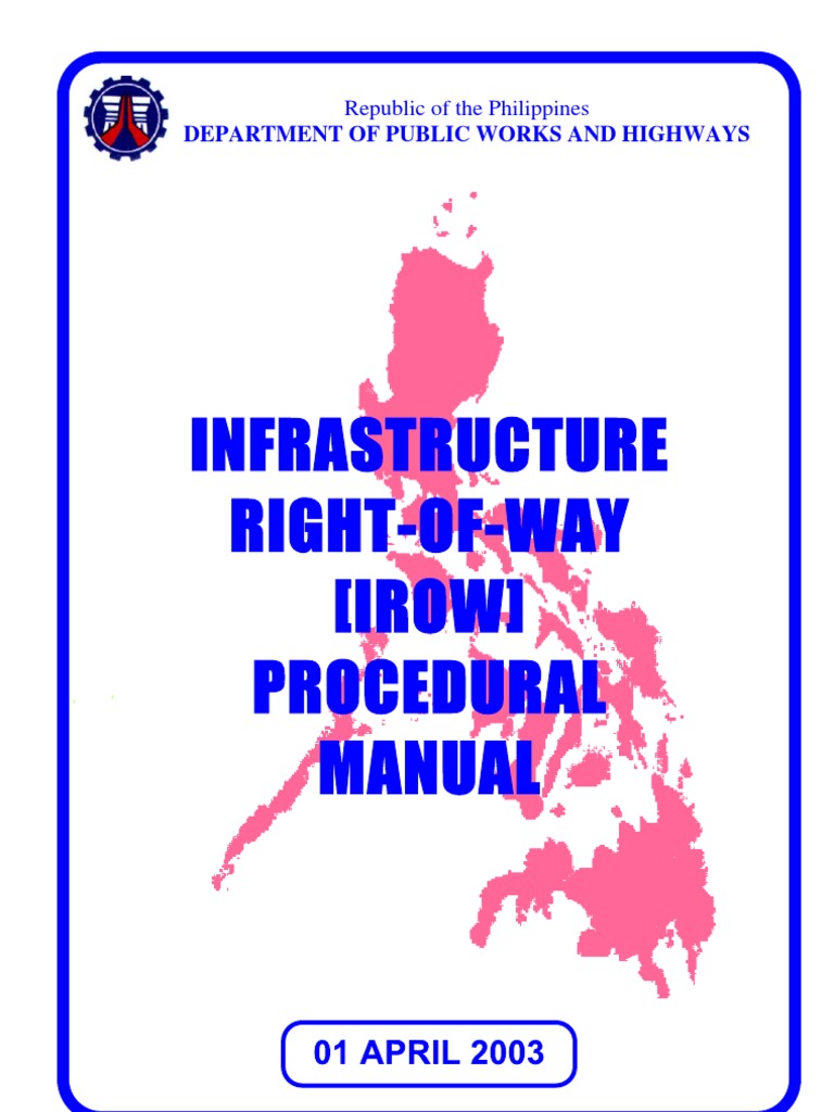 IROW Acquisition Procedures Manual | PDF | Environmental Impact ...