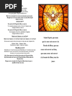 Chants Spirituels au Saint-Esprit | PDF | Saint-Esprit | Marie, mère de ...