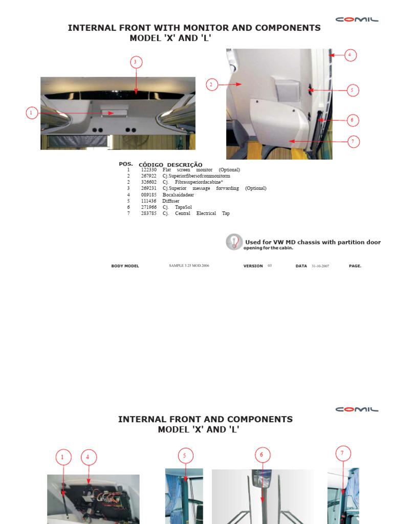 Internal Components for Models X and L | PDF | Car Body Styles | Car