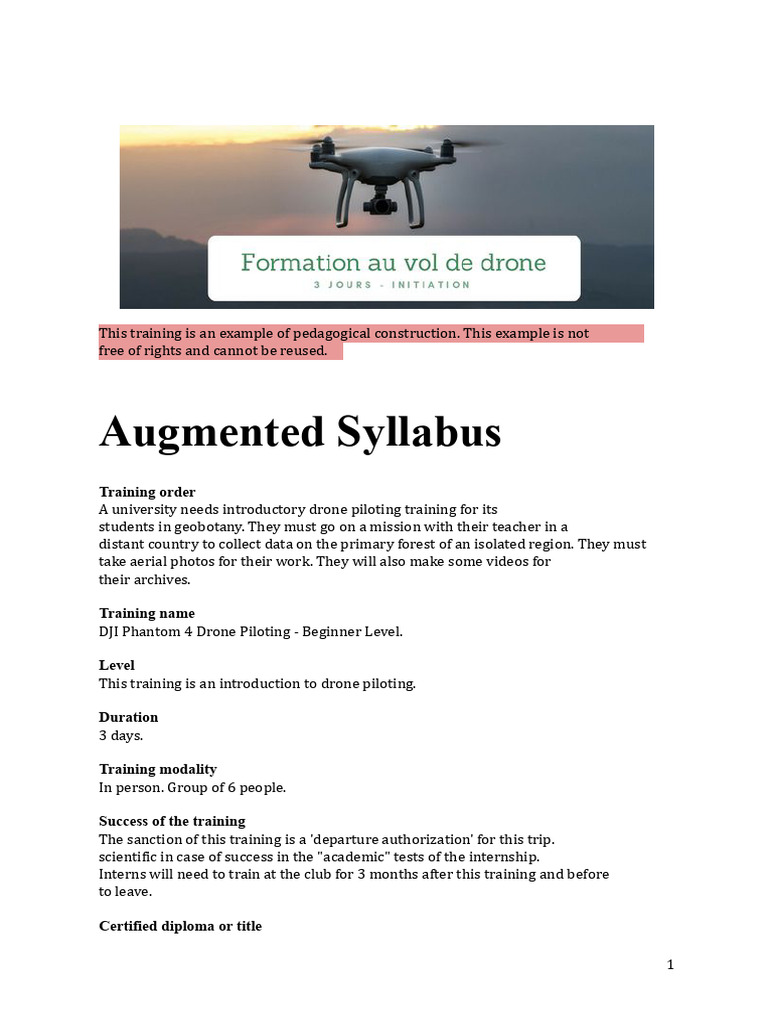 Beginner Drone Piloting Training Overview | PDF | Unmanned Aerial Vehicle