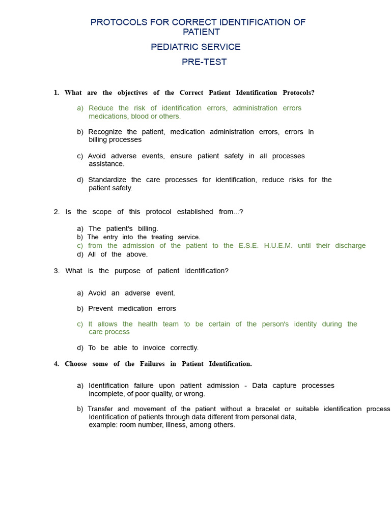 Request and Attendance Procedure - Pre Test | PDF